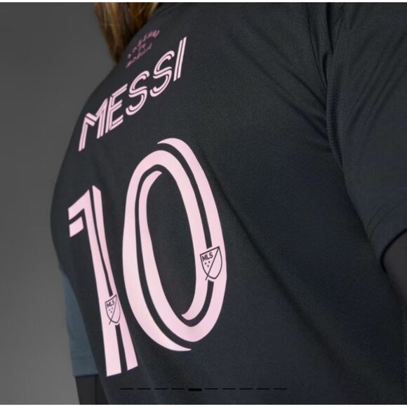 MLS Messi Soccer Jersey NWT ADIDAS Size Medium Slim Fit Black Pink Away Jersey $ - Picture 6 of 14